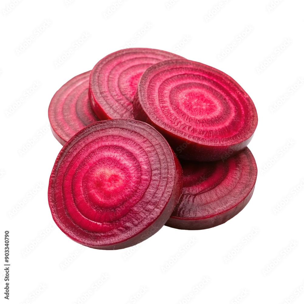 Sliced beetroot isolated on a white background Sliced beetroot isolated on a white background