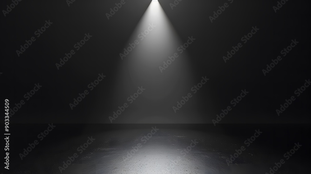 A dark background with a spotlight in a minimalist style A dark background with a spotlight in a minimalist style