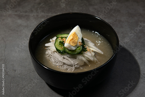 Naengmyeon, a traditional Korean food photo