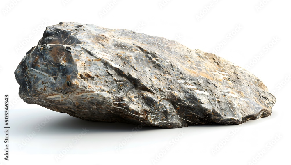A realistic rock table on a white background. A realistic rock table on a white background.
