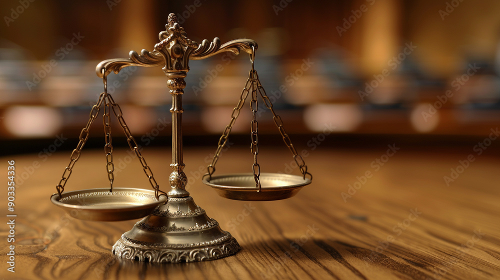 Scales of Justice symbolize fairness, balance, and impartiality, depicted in front of a grand court hall. This image embodies the principles of law, justice, and ethical judgment Scales of Justice symbolize fairness, balance, and impartiality, depicted in front of a grand court hall. This image embodies the principles of law, justice, and ethical judgment