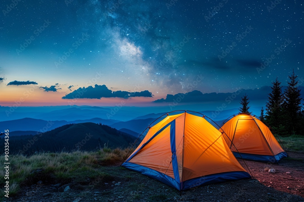 Camping Under the Milky Way.