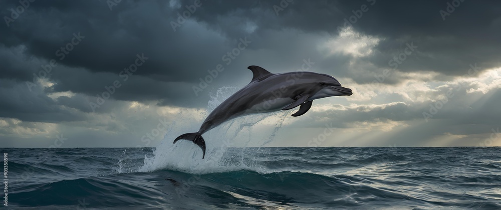 Fototapeta premium dolphins in the sea