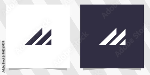 Letter m logo design vector