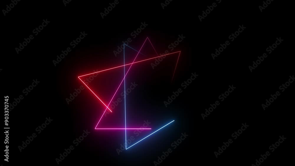 glowing neon light saber frame animation.