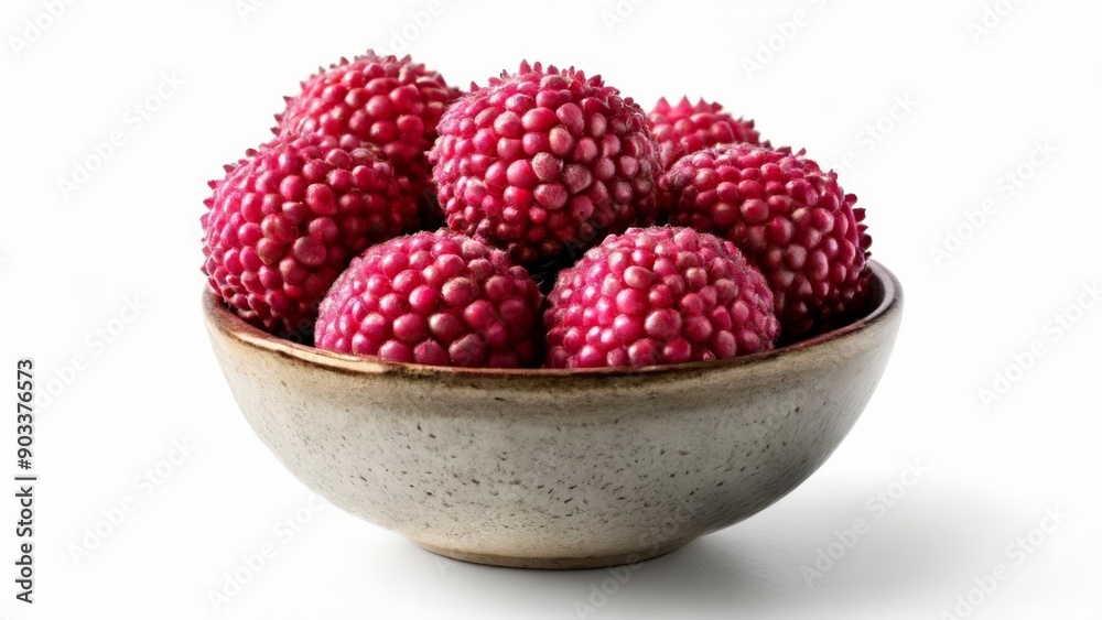 Fresh vibrant berries in a rustic bowl Fresh vibrant berries in a rustic bowl