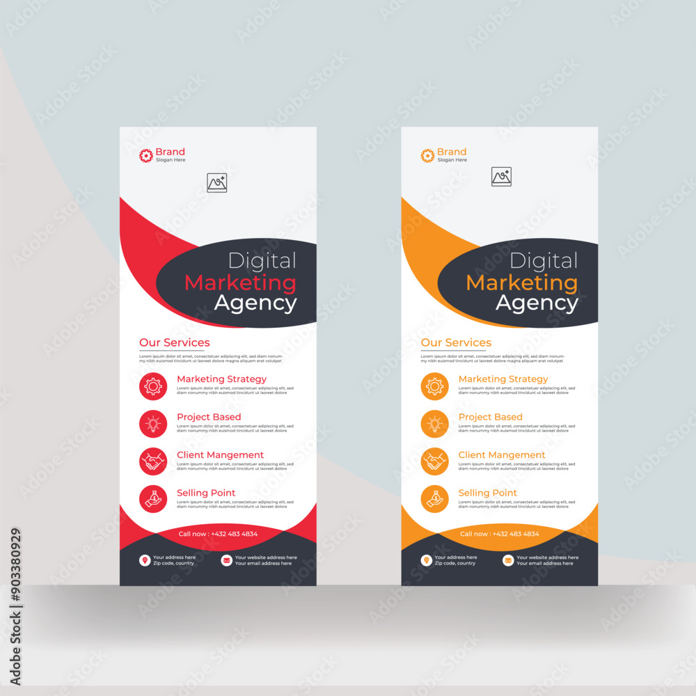 Professional roll up banner design business rack card signage pull up design template Professional roll up banner design business rack card signage pull up design template