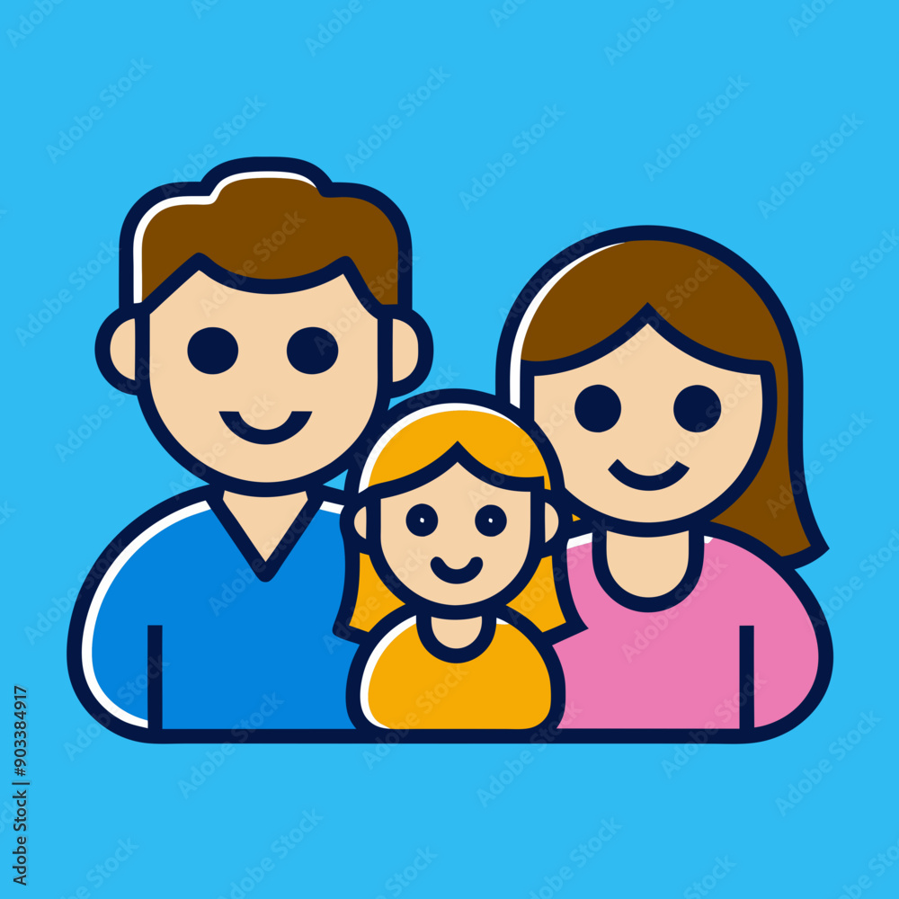 Family icon vector art illustration design Family icon vector art illustration design