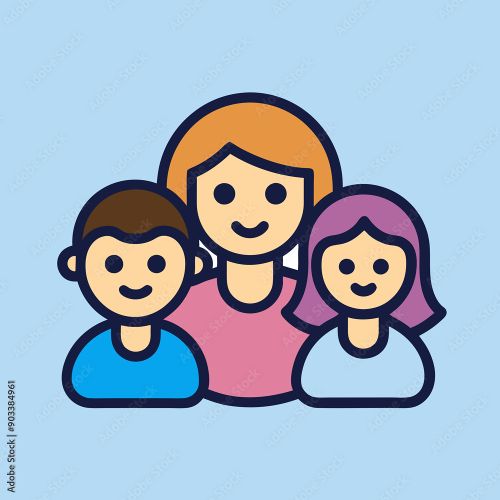 Family icon vector art illustration design Family icon vector art illustration design