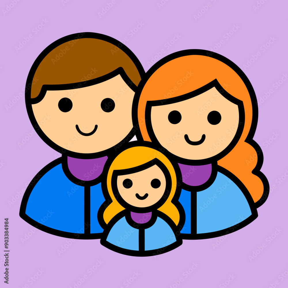 Family icon vector art illustration design Family icon vector art illustration design