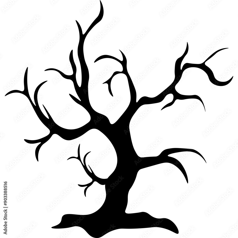 Halloween Dead Tree Silhouette Halloween Dead Tree Silhouette