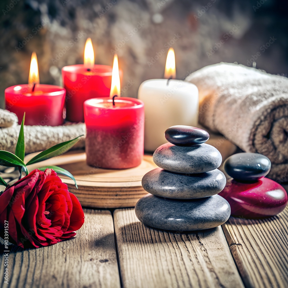 spa, soft towels, aroma oils, massage stones spa, soft towels, aroma oils, massage stones