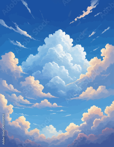 Whimsical Cloudscape photo