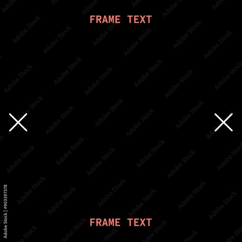 Square Frame Text and Icon On Centre Overlay Stock Template | Adobe Stock