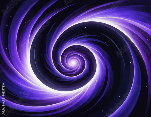 Spiraling Cosmic Vortex in the Night Sky