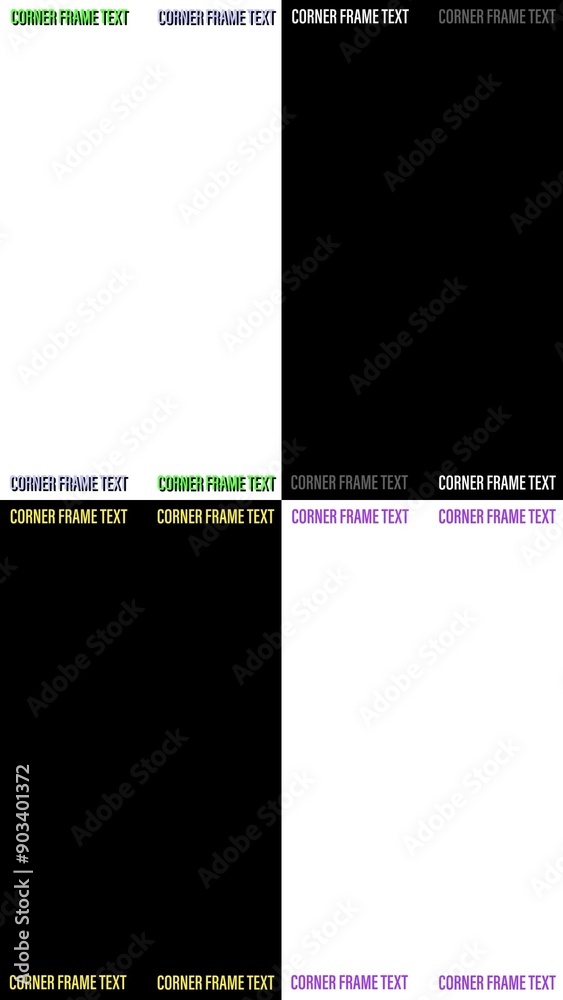 Vertical Corner Frame Text Stock Template | Adobe Stock