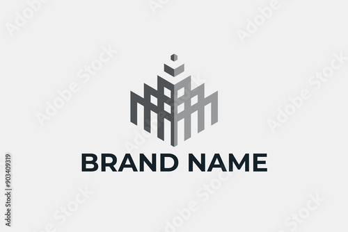 3D Building Logo Design