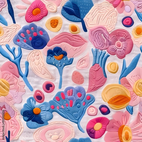 seamless pattern with flowers