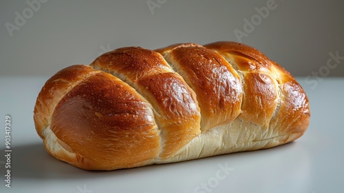 Delicious Norwegian SkolebrÃ¸d Pastry on White Background with Studio Lighting in Hyperrealistic Detail - Food Photography with Canon EOS K5 85mm Lens