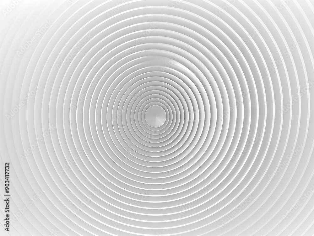 A white background with a circular pattern of concentric circles