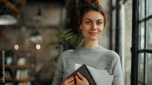 Businesswoman giving a presentation