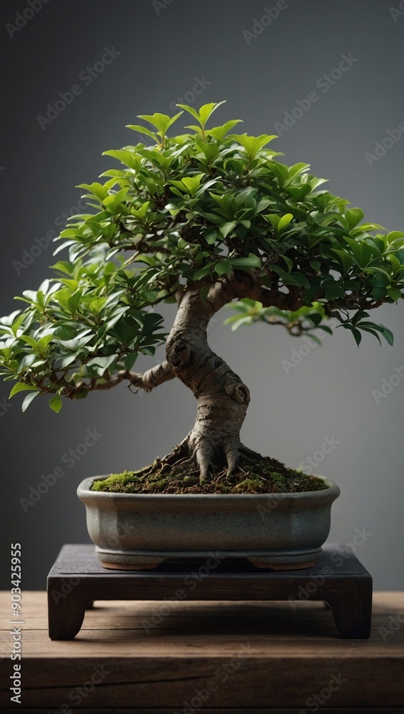 A potted bonsai tree with a pot of the name bonsai. A potted bonsai tree with a pot of the name bonsai.