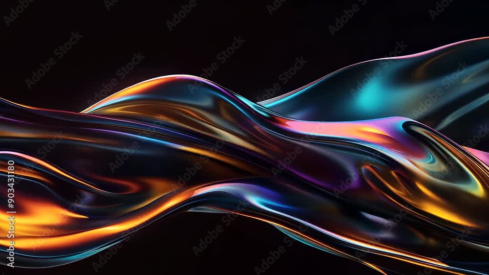 Vibrant abstract liquid waves background in high resolution. Slow motion video wallpaper Vibrant abstract liquid waves background in high resolution. Slow motion video wallpaper