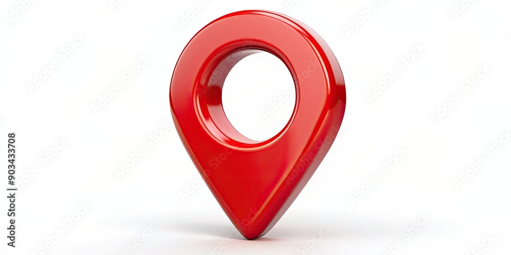Red marker pointer used for mapping in rendering, red, marker, pointer, mapping, rendering, tool, navigation, location Red marker pointer used for mapping in rendering, red, marker, pointer, mapping, rendering, tool, navigation, location