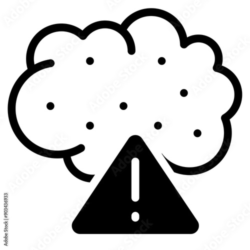 pollution co2 warning icon