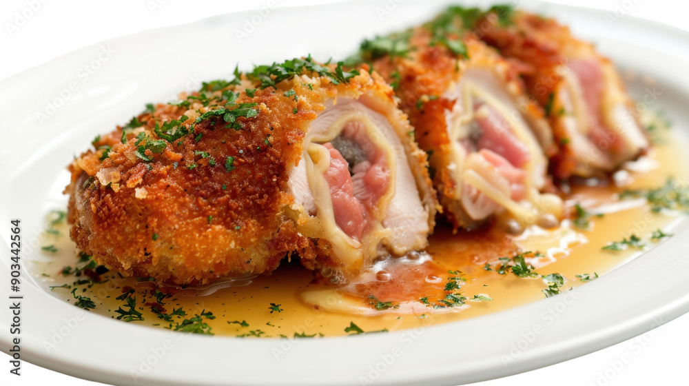 A plate of chicken on transparent background A plate of chicken on transparent background