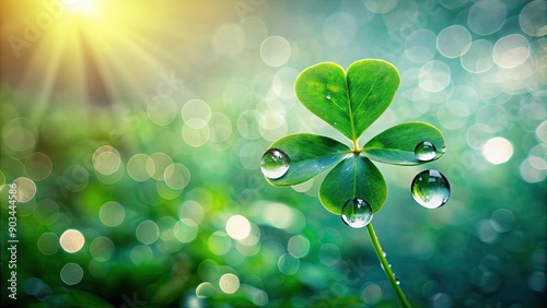 Clover with rain droplet on leaves , clover, raindrop, wet, green, nature, plant, close-up, water, rainy day, fresh