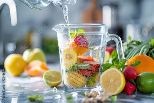 Refreshing Fruit Smoothie Recipe in Progress