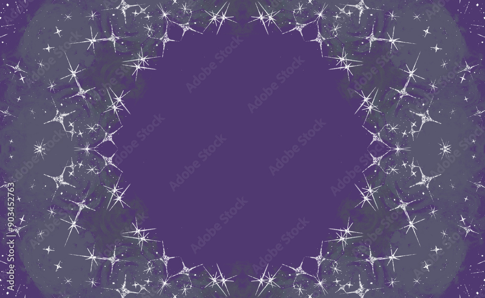 Obraz premium キラキラの円フレーム