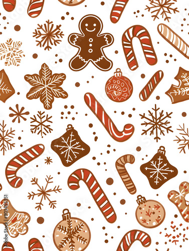 New Year and Christmas card, graphic advertising backgrounds in a doodle 2D illustrator style.