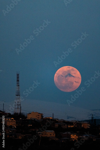 moon over the city