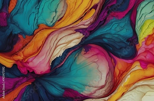 ilustración horizontal de un fondo liquido abstracto