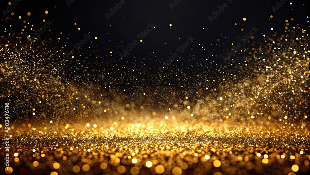 Black luxurious background with shimmering golden dust, luxury, elegant, premium, classy, glamorous, rich, opulent, upscale Black luxurious background with shimmering golden dust, luxury, elegant, premium, classy, glamorous, rich, opulent, upscale