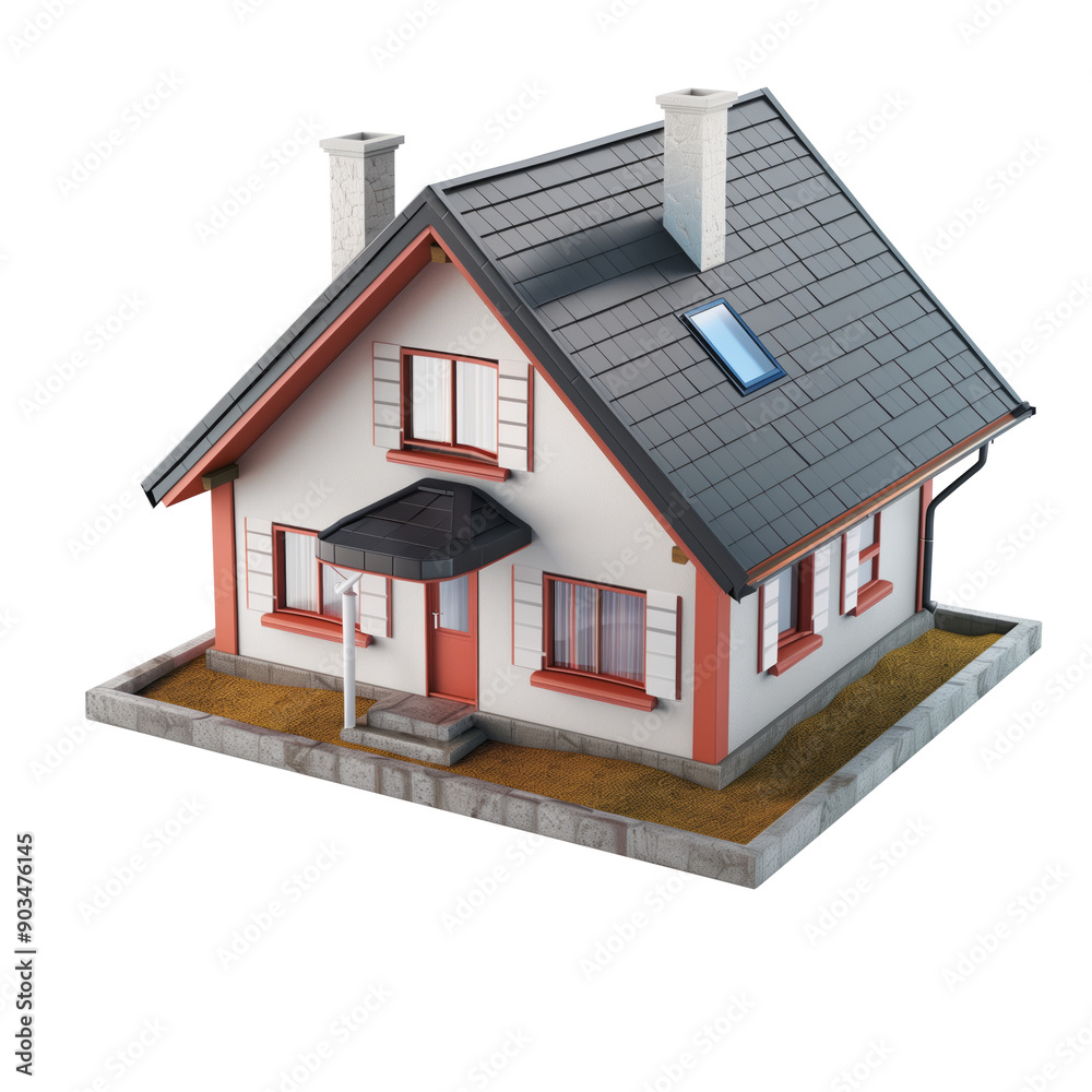 3D Home Inspection icon, on isolated transparent background 3D Home Inspection icon, on isolated transparent background