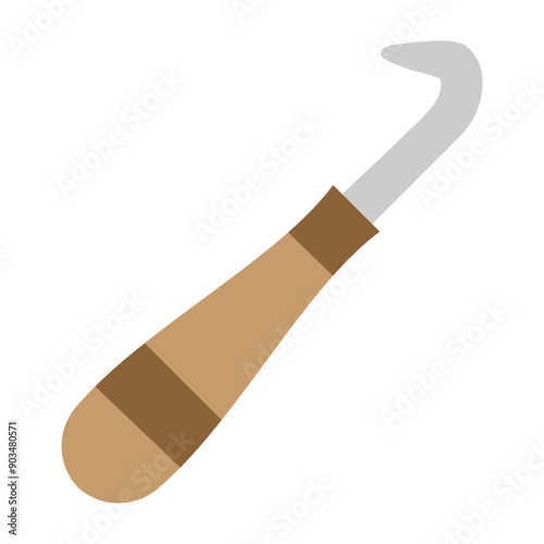 Crochethook Vector Flat Icon Design