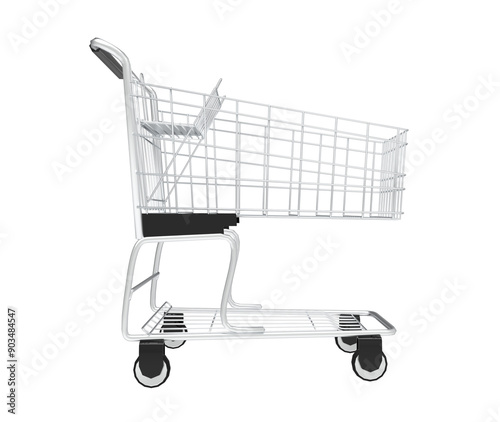 shopping cart isolated on white background or png