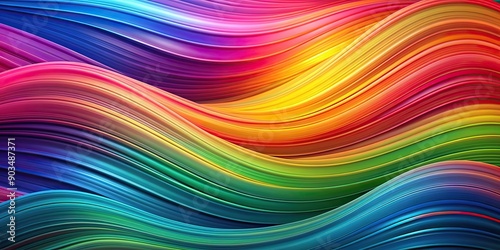 Vibrant abstract background with colorful waves, abstract, colorful, background, waves, design, vibrant, artistic,texture, gradient © Udomner