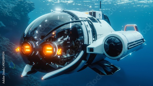 Wallpaper Mural Underwater exploration vehicle for ocean discovery and marine innovation. Torontodigital.ca