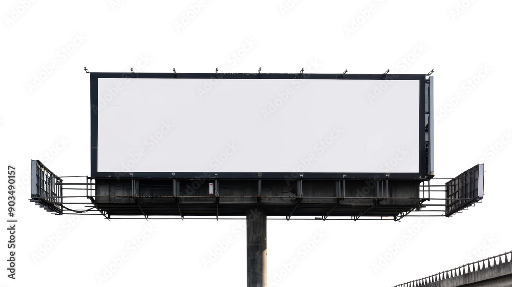 Obraz premium Blank billboard on transparent background 