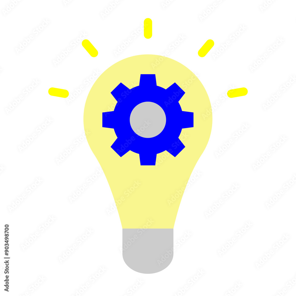 Idea Generation Vector Flat Icon Design Idea Generation Vector Flat Icon Design