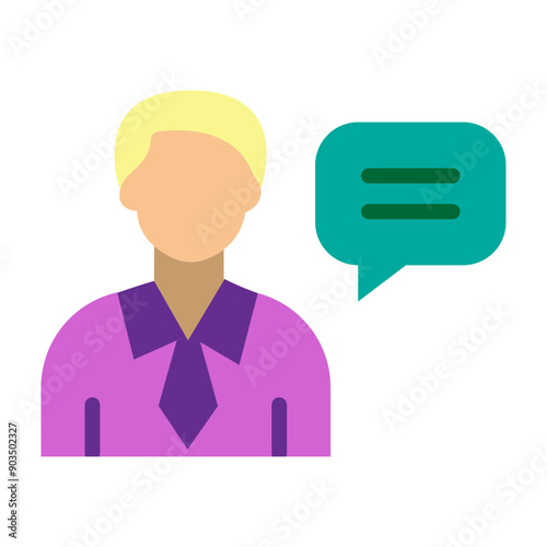Advisor Vector Flat Icon Design