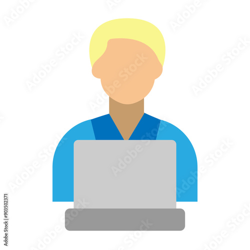 Employee Vector Flat Icon Design