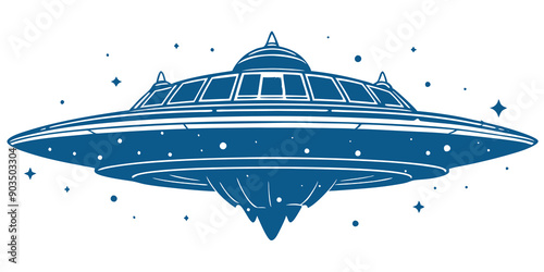 Innovative Spaceship and Space Station Silhouettes for Future Space Concepts