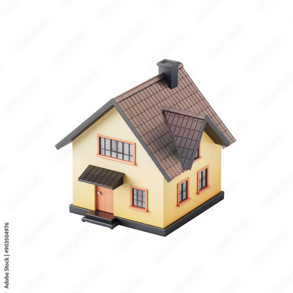 3D Property Valuation icon, on isolated transparent background 3D Property Valuation icon, on isolated transparent background
