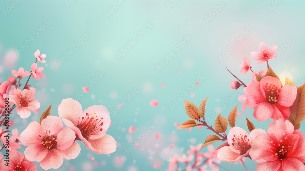 Vibrant Cherry Blossoms in Springtime Vibrant Cherry Blossoms in Springtime