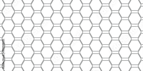 hexagon geometric pattern. seamless hexagon background. abstract honeycomb cells. vector illustration, eps10.